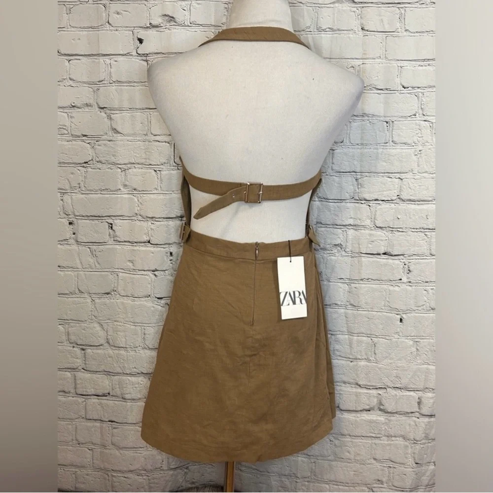 EUC- Zara buckled mini dress-L - Picture 5 of 5